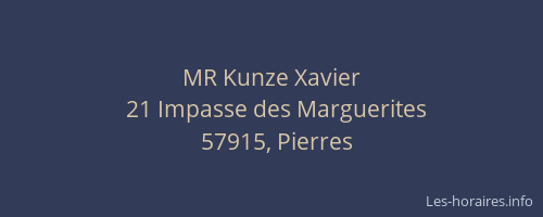 MR Kunze Xavier