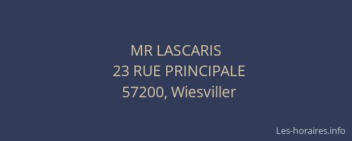 MR LASCARIS
