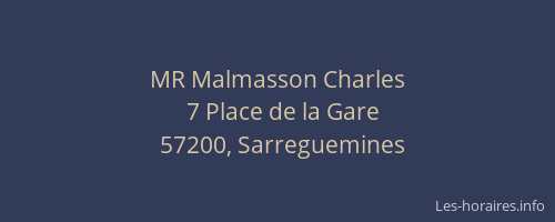 MR Malmasson Charles