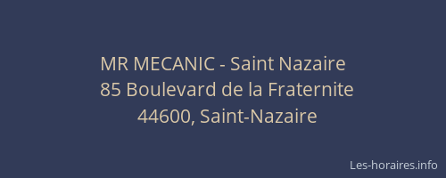 MR MECANIC - Saint Nazaire