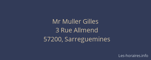 Mr Muller Gilles