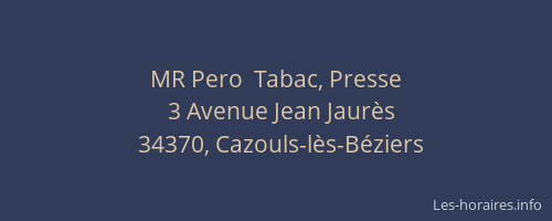 MR Pero  Tabac, Presse