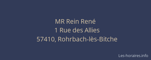 MR Rein René