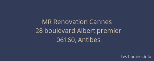 MR Renovation Cannes