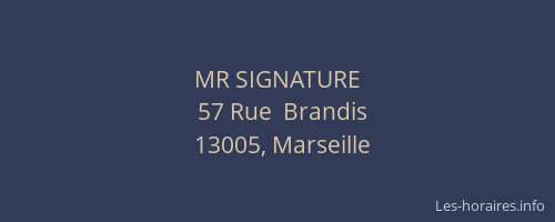 MR SIGNATURE