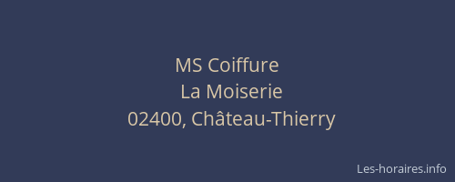 MS Coiffure