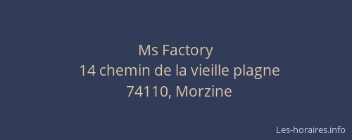 Ms Factory