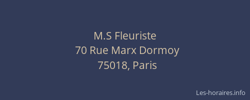 M.S Fleuriste