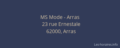 MS Mode - Arras
