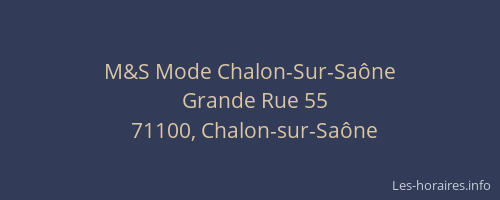 M&S Mode Chalon-Sur-Saône