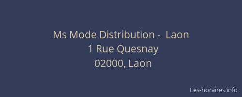 Ms Mode Distribution -  Laon