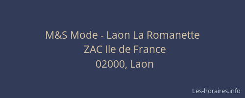 M&S Mode - Laon La Romanette
