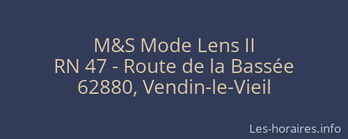 M&S Mode Lens II