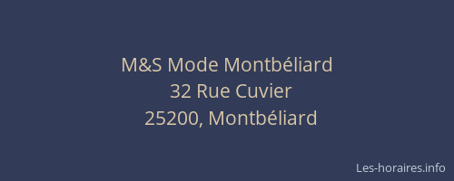 M&S Mode Montbéliard