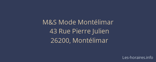 M&S Mode Montélimar