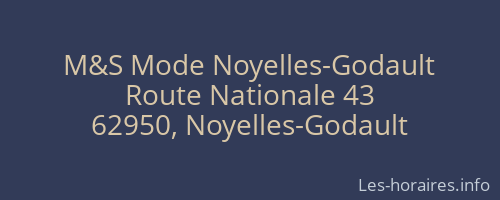 M&S Mode Noyelles-Godault
