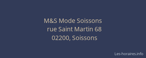 M&S Mode Soissons