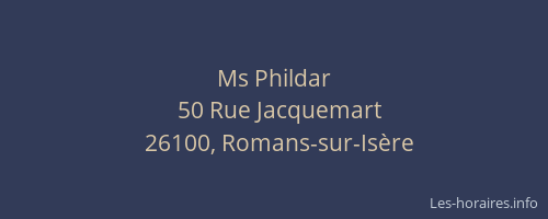 Ms Phildar