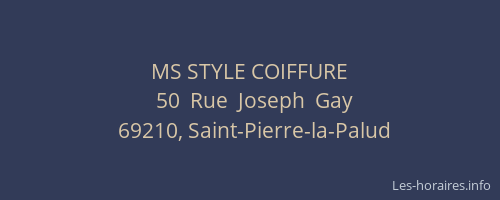 MS STYLE COIFFURE