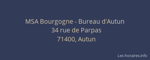 MSA Bourgogne - Bureau d'Autun