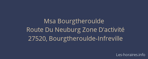 Msa Bourgtheroulde