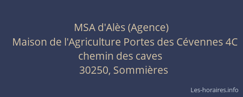 MSA d'Alès (Agence)