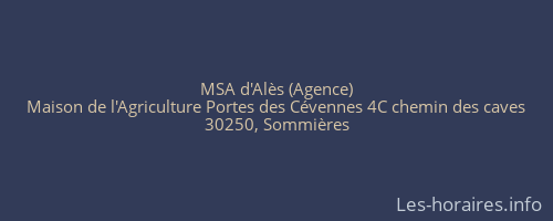 MSA d'Alès (Agence)