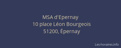 MSA d'Epernay