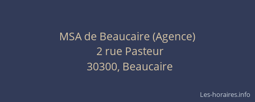 MSA de Beaucaire (Agence)