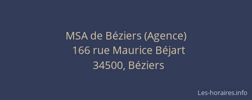 MSA de Béziers (Agence)