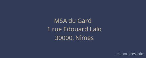 MSA du Gard