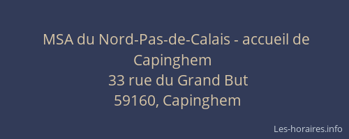 MSA du Nord-Pas-de-Calais - accueil de Capinghem