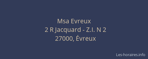 Msa Evreux