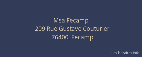 Msa Fecamp