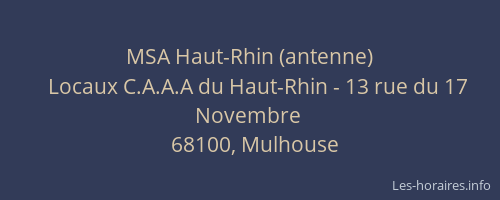 MSA Haut-Rhin (antenne)