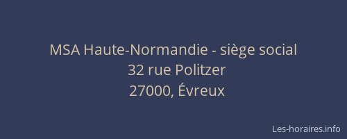 MSA Haute-Normandie - siège social
