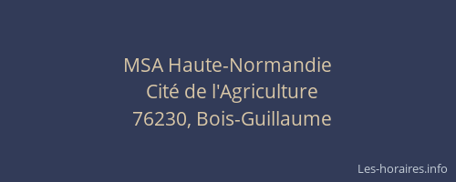 MSA Haute-Normandie