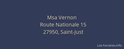Msa Vernon