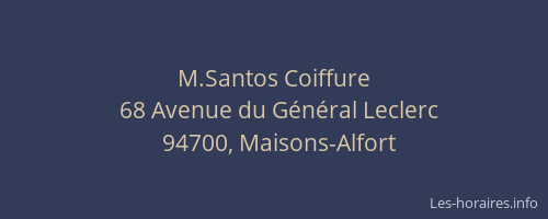 M.Santos Coiffure