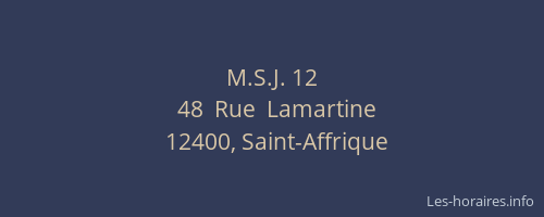 M.S.J. 12