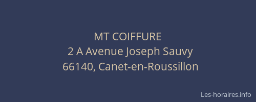 MT COIFFURE