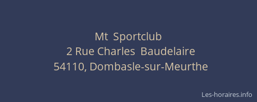 Mt  Sportclub