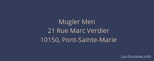 Mugler Men