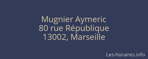 Mugnier Aymeric