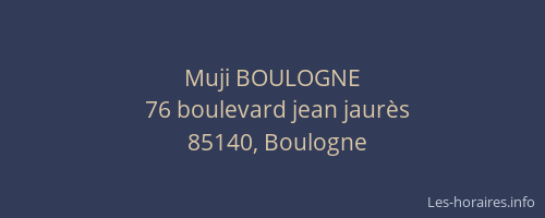Muji BOULOGNE