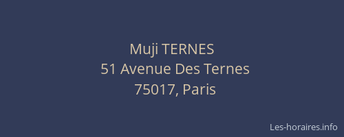 Muji TERNES