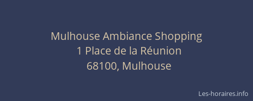 Mulhouse Ambiance Shopping