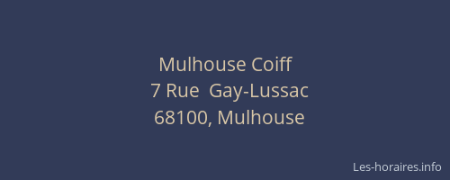 Mulhouse Coiff