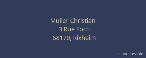 Muller Christian
