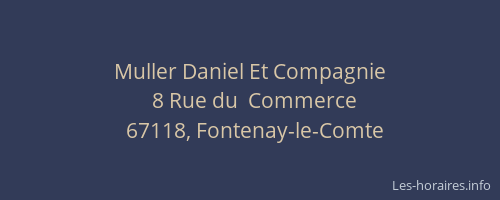 Muller Daniel Et Compagnie